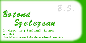 botond szelezsan business card